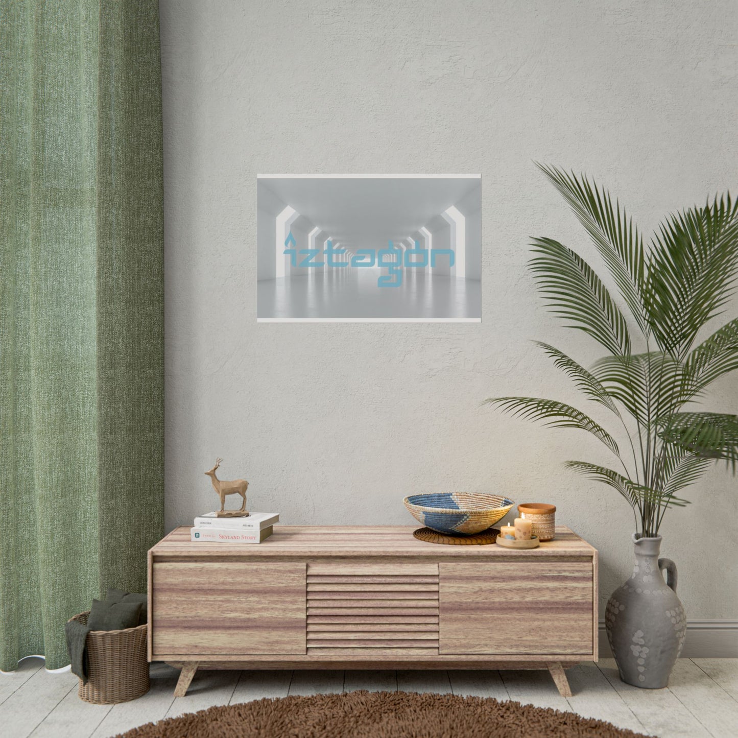 Iztagon Follow the Light - Art Print by Steve
