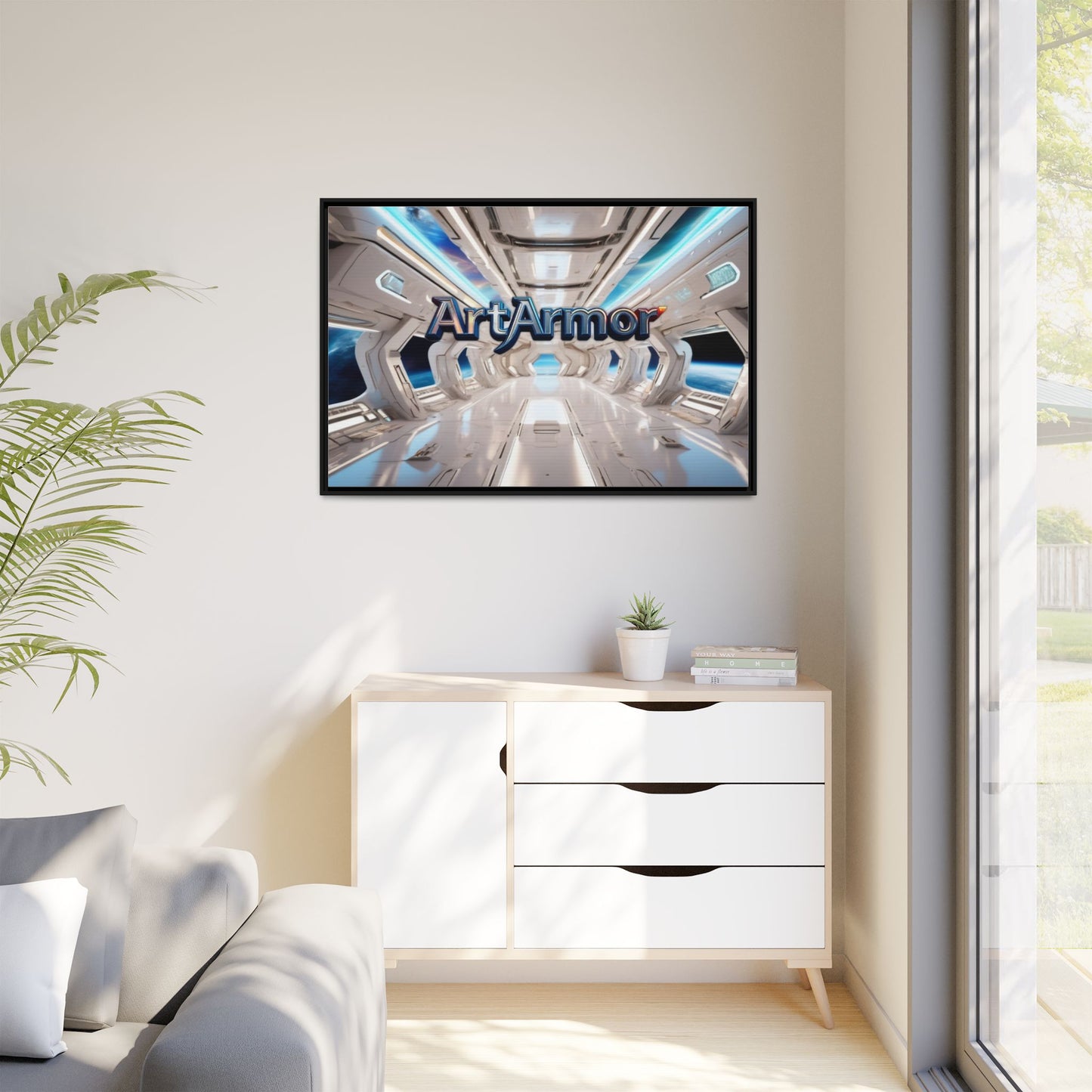 Framed Canvas by Steve