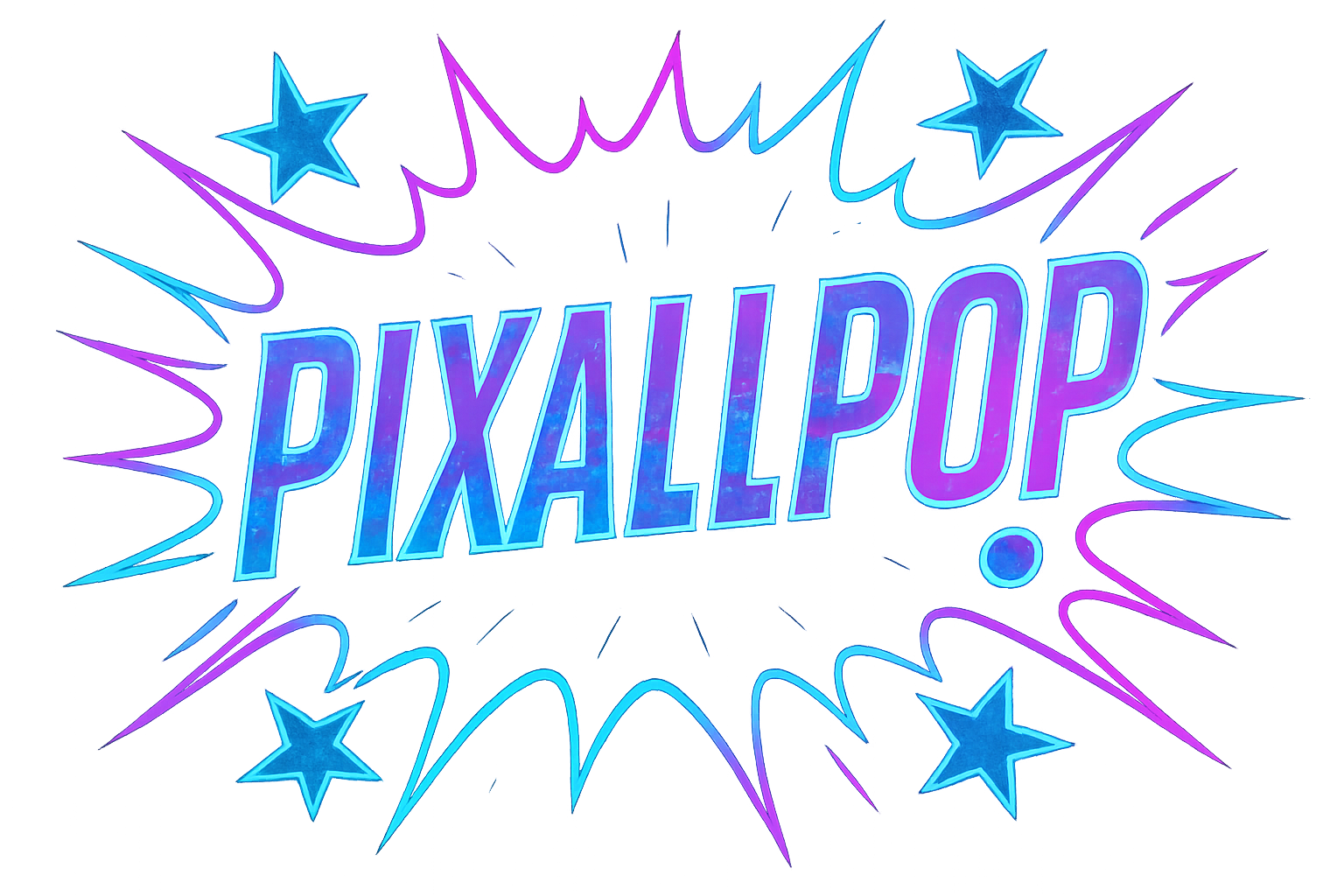 pixallPOP with Modern AI Neon Colors